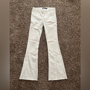 White bootcut jeans